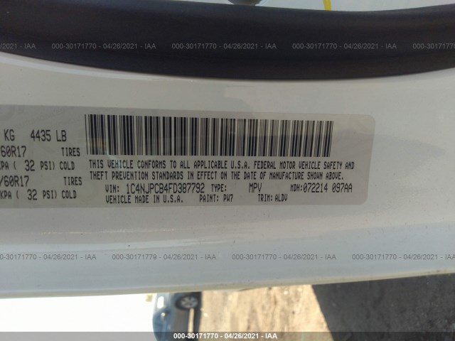 1C4NJPCB4FD387792 AI7110OB - JEEP PATRIOT  2015 IMG - 8