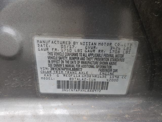 3N1CN7APXHL888972 KA8112CC - NISSAN VERSA  2017 IMG - 9