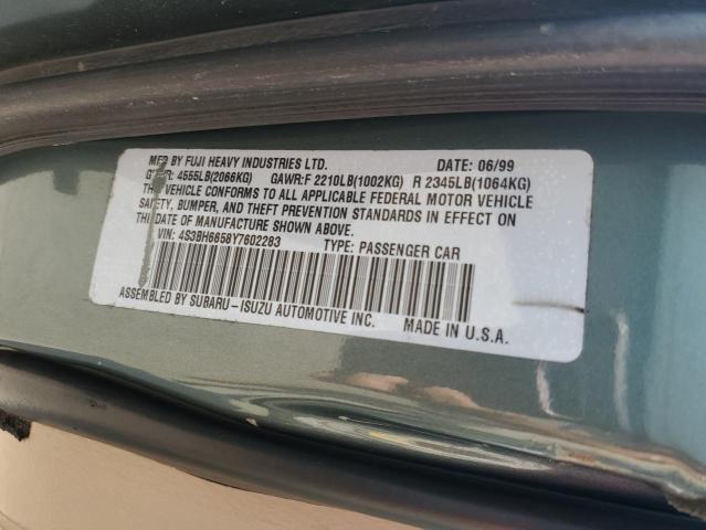 4S3BH6658Y7602283  - SUBARU LEGACY  2000 IMG - 11