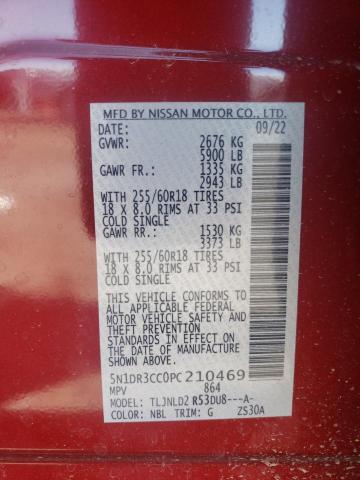 5N1DR3CC0PC210469  - NISSAN PATHFINDER  2023 IMG - 12