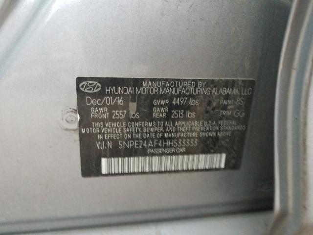 5NPE24AF4HH533333 BH8111EE - HYUNDAI SONATA  2016 IMG - 9