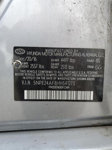 5NPE24AF8HH541273  - HYUNDAI SONATA  2017 IMG - 12