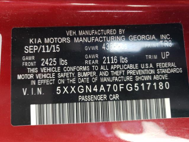 5XXGN4A70FG517180  - KIA OPTIMA  2015 IMG - 11