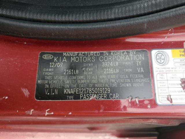 KNAFE121785019129  - KIA SPECTRA  2008 IMG - 11