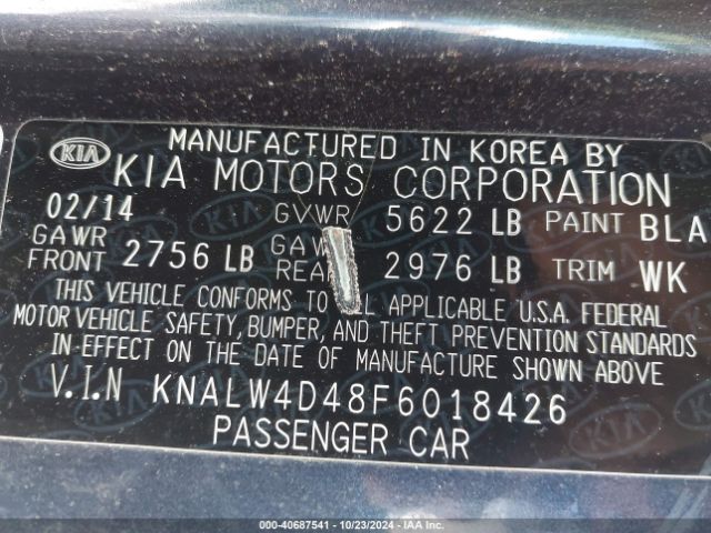 KNALW4D48F6018426  - KIA K900  2015 IMG - 8