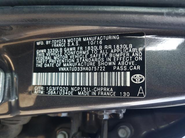 VNKKTUD33HA075722 KA1807IC - TOYOTA YARIS  2016 IMG - 9