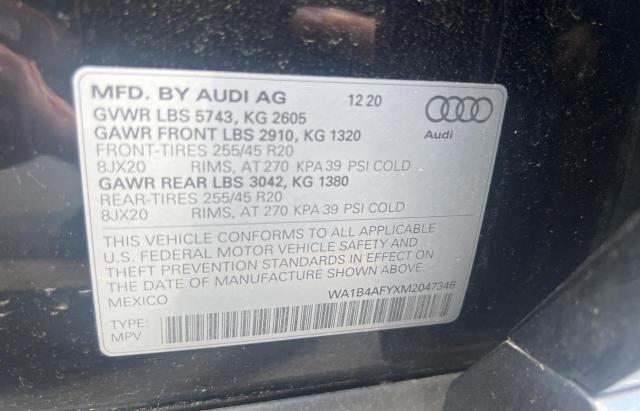 WA1B4AFYXM2047346  - AUDI SQ5 PREMIU  2021 IMG - 9