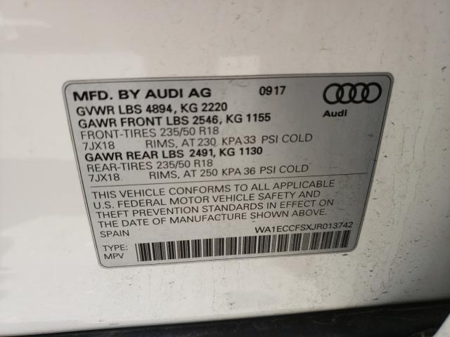 WA1ECCFSXJR013742 KA2289EI - AUDI Q3  2017 IMG - 9