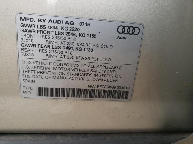 WA1EFCFSXGR004619 BO6375ET - AUDI Q3  2015 IMG - 11