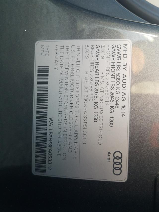 WA1LFAFP3FA053312 BH6266IT - AUDI Q5  2014 IMG - 9