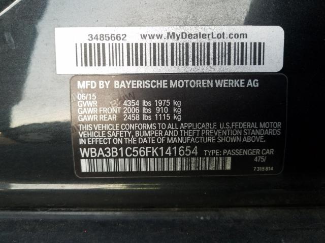 WBA3B1C56FK141654 CA9311KC - BMW 3 SERIES  2015 IMG - 9