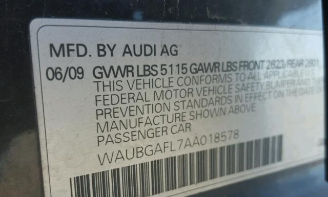 WAUBGAFL7AA018578  - AUDI RS4  2010 IMG - 9