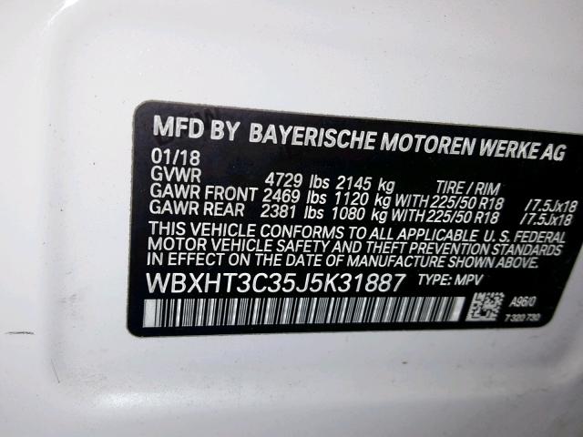 WBXHT3C35J5K31887 BC3712MP - BMW X1  2018 IMG - 9