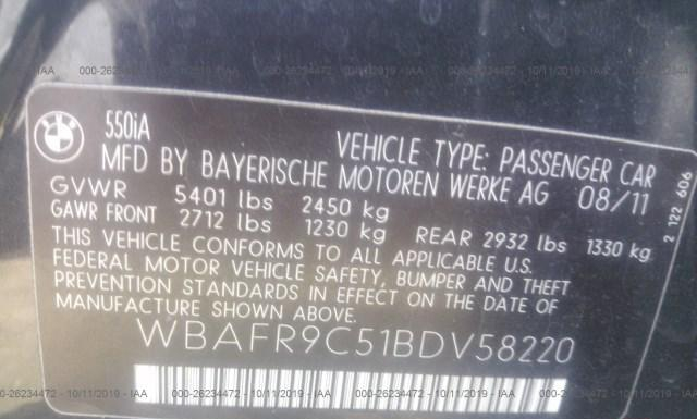 WBAFR9C51BDV58220  - BMW 550  2011 IMG - 8