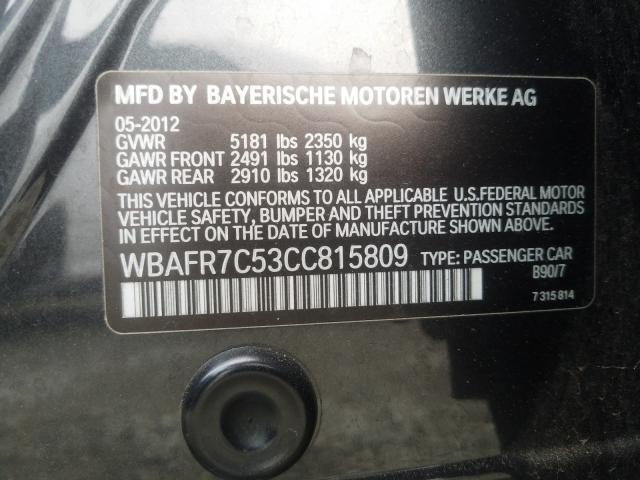 WBAFR7C53CC815809 AM7005NN - BMW 535I  2012 IMG - 9