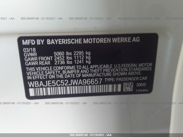WBAJE5C52JWA96657 AP2421II - BMW 540  2018 IMG - 8