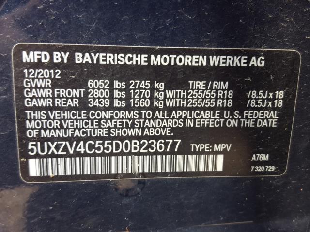 5UXZV4C55D0B23677 AE4674TA - BMW X5  2012 IMG - 9