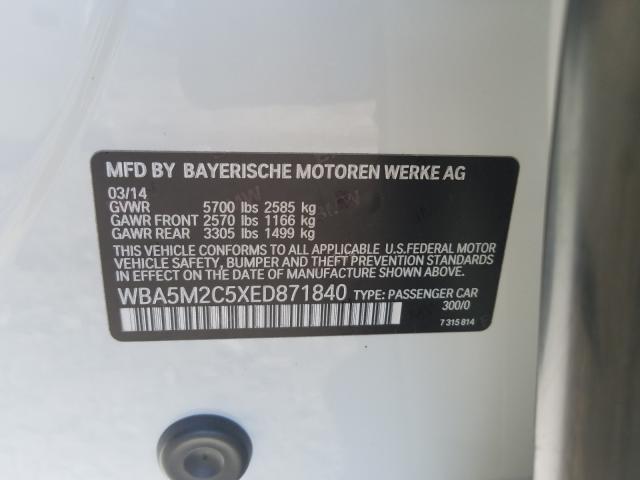 WBA5M2C5XED871840 BN1169PC - BMW 535I GT  2014 IMG - 9