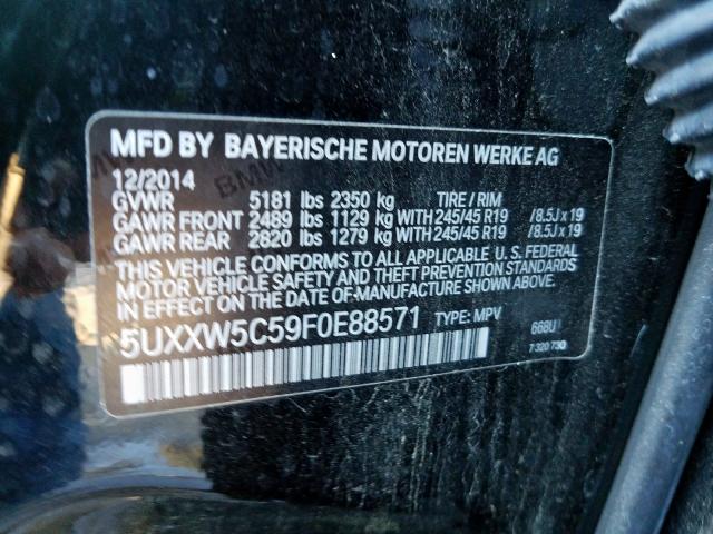 5UXXW5C59F0E88571 BI6289HA - BMW X4  2014 IMG - 9