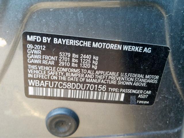 WBAFU7C58DDU70156 BI8190HC - BMW 535  2012 IMG - 9