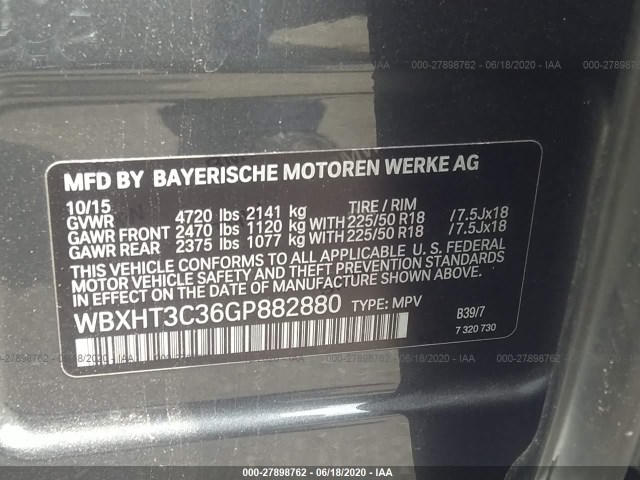 WBXHT3C36GP882880 BX3145EX - BMW X1  2015 IMG - 8