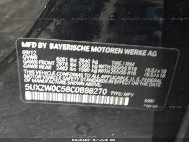 5UXZW0C58C0B88270 BT1299CP - BMW X5  2012 IMG - 8