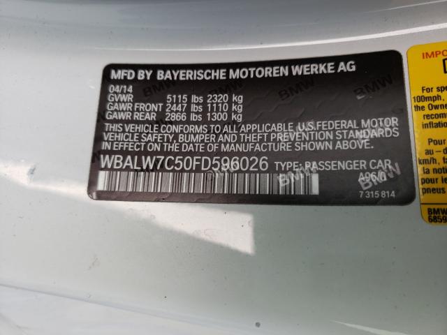 WBALW7C50FD596026 BX3003AM - BMW 6 SERIES  2014 IMG - 9