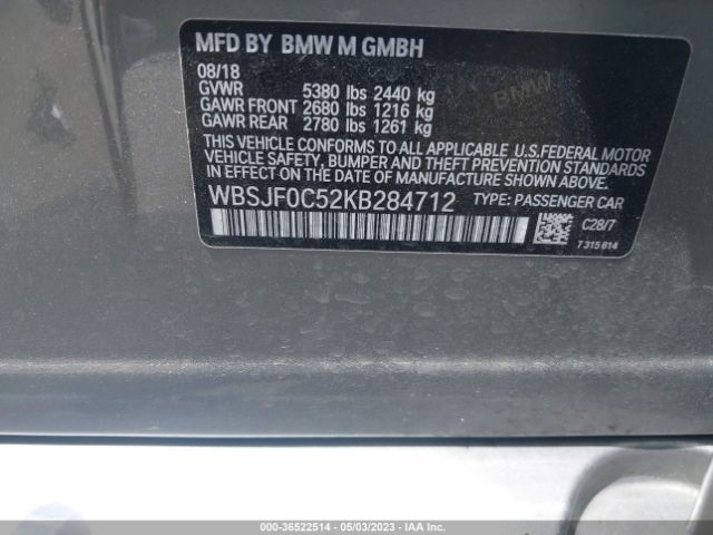 WBSJF0C52KB284712  - BMW M5  2019 IMG - 8