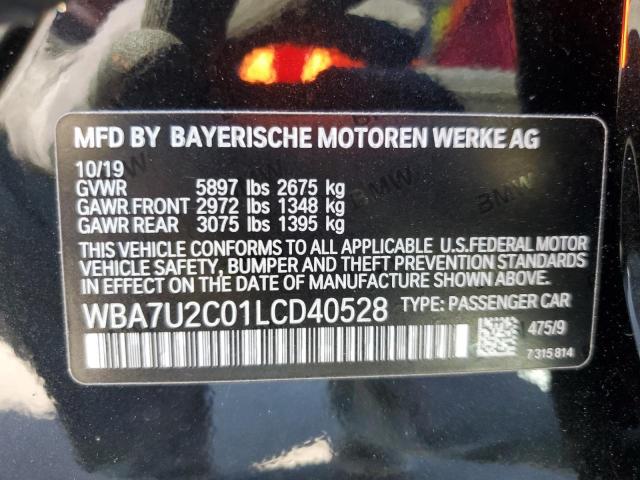 WBA7U2C01LCD40528  - BMW 7 SERIES  2020 IMG - 12