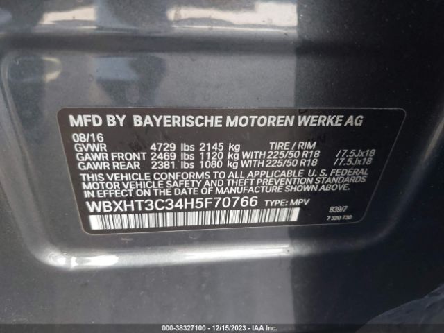 WBXHT3C34H5F70766  - BMW X1  2017 IMG - 8