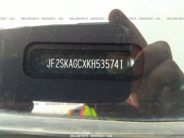 JF2SKAGCXKH535741 AT0878HT - SUBARU FORESTER  2019 IMG - 8