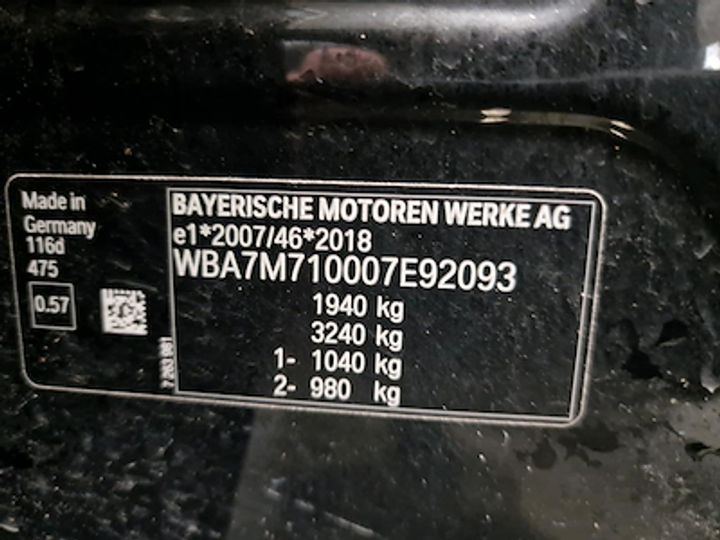 WBA7M710007E92093  - BMW 1 HATCH DIESEL - 2019  2019 IMG - 10