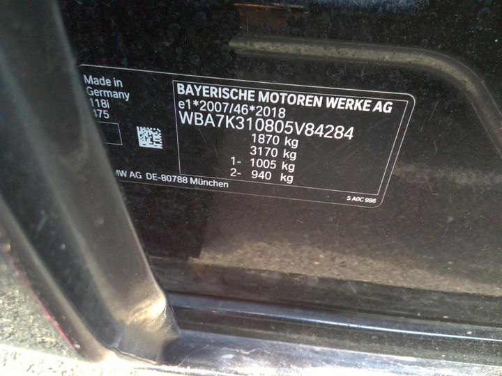 WBA7K310805V84284  - BMW SERIE 1  2022 IMG - 6