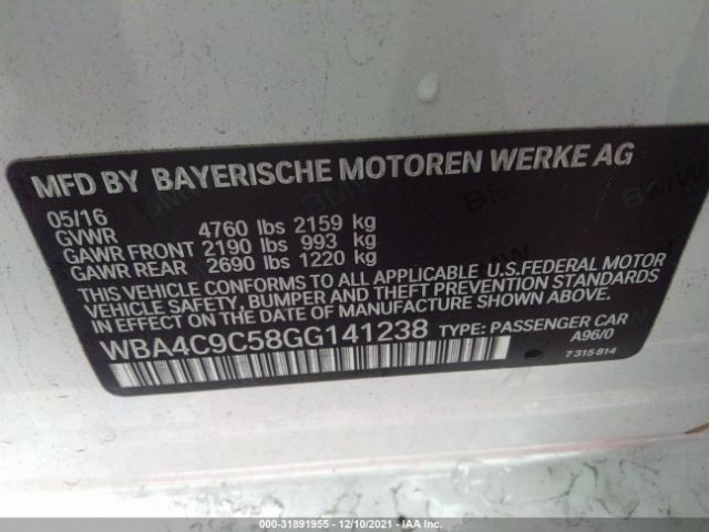 WBA4C9C58GG141238  - BMW 4  2016 IMG - 8