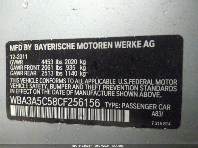 WBA3A5C58CF256156  - BMW 3  2012 IMG - 8