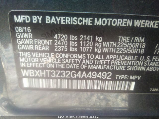 WBXHT3Z32G4A49492  - BMW X1  2016 IMG - 8