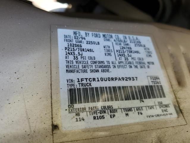 1FTCR10U0RPA92937  - FORD RANGER  1994 IMG - 11