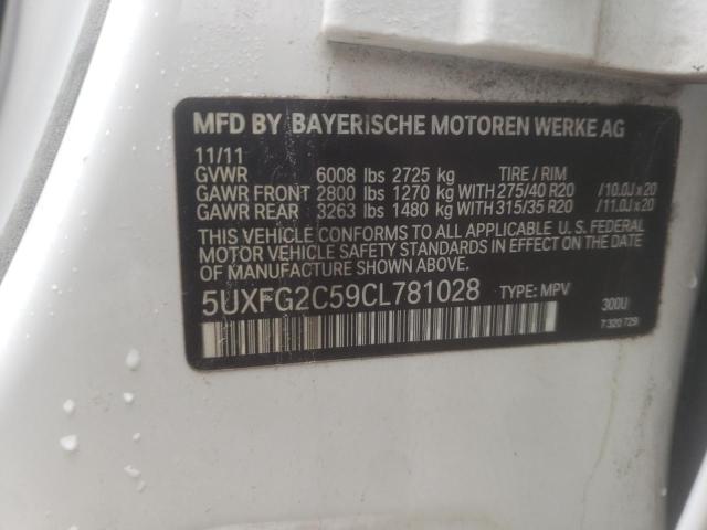 5UXFG2C59CL781028  - BMW X6  2012 IMG - 9