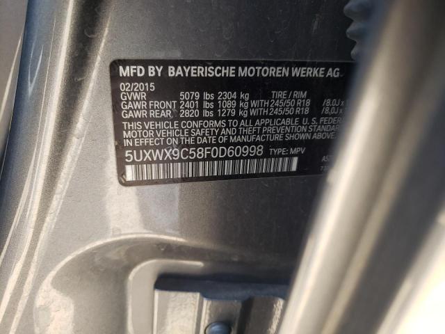 5UXWX9C58F0D60998  - BMW X3 XDRIVE2  2015 IMG - 9