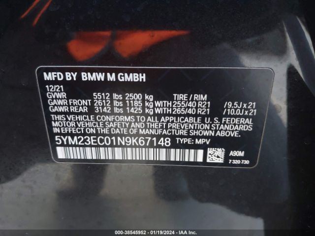 5YM23EC01N9K67148  - BMW X4 M  2022 IMG - 8