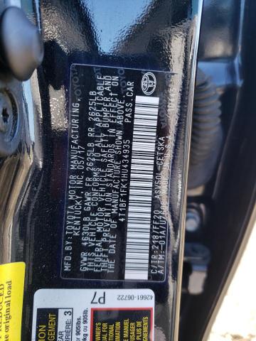 4T1BF1FK1HU434935  - TOYOTA CAMRY LE  2017 IMG - 9