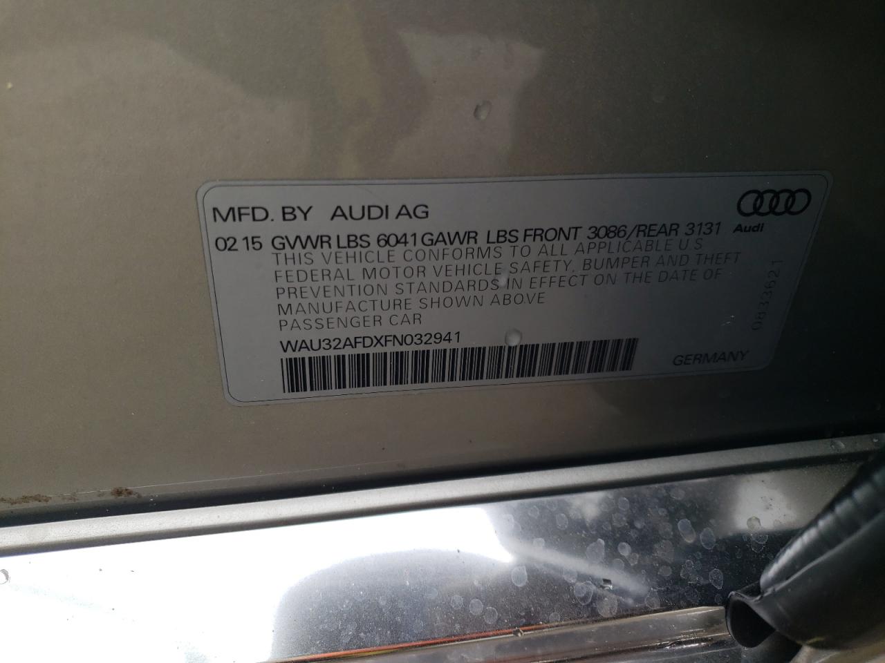 WAU32AFDXFN032941  - AUDI A8  2015 IMG - 12
