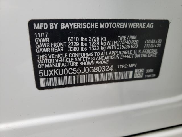 5UXKU0C55J0G80324  - BMW X6  2018 IMG - 9