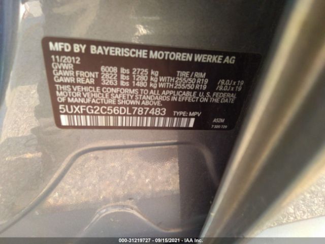 5UXFG2C56DL787483  - BMW X6  2013 IMG - 8
