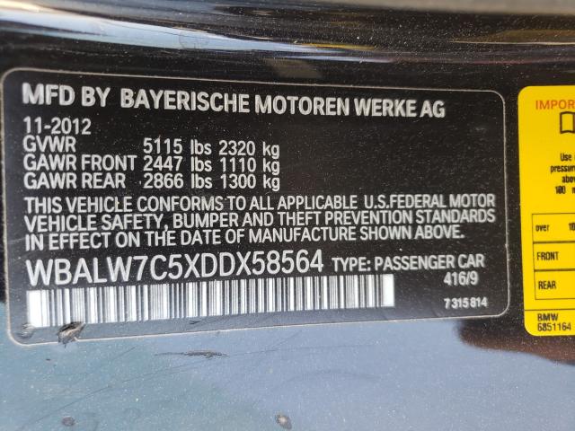 WBALW7C5XDDX58564  - BMW 640 I  2013 IMG - 9