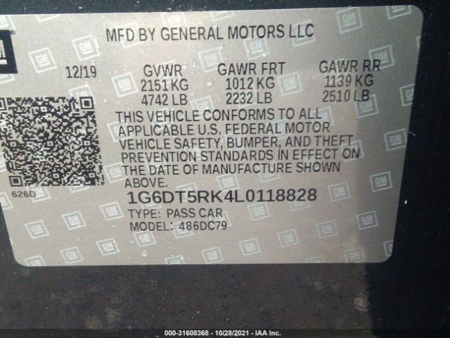 1G6DT5RK4L0118828  - CADILLAC CT5  2020 IMG - 8
