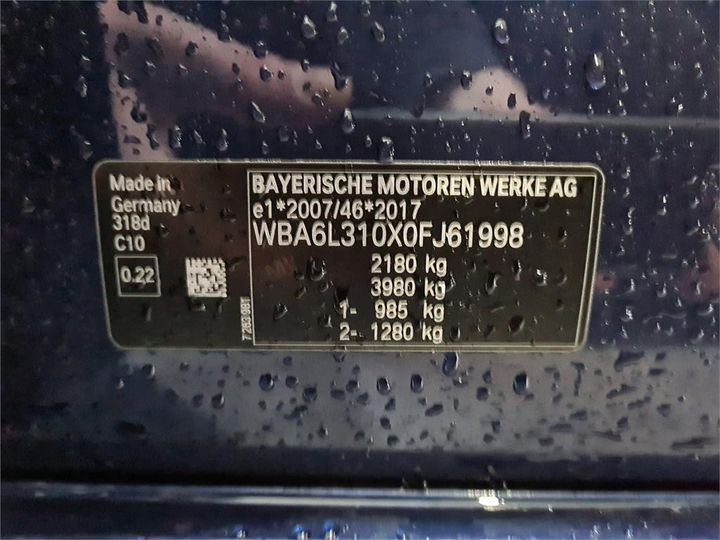 WBA6L310X0FJ61998  - BMW 3-SERIE  2020 IMG - 13