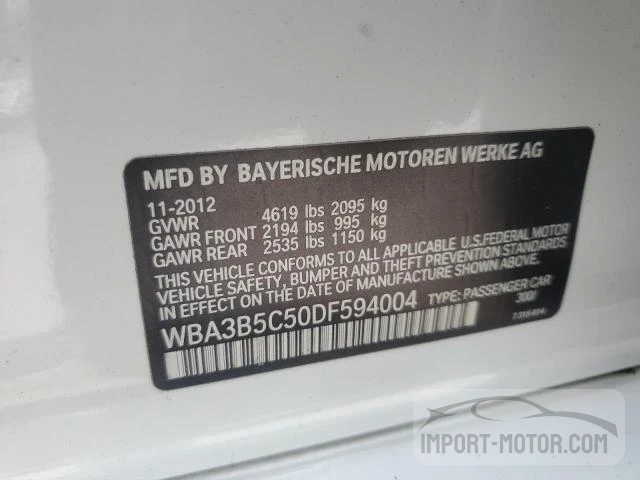 WBA3B5C50DF594004 CA2321TT - BMW 328I  2012 IMG - 11