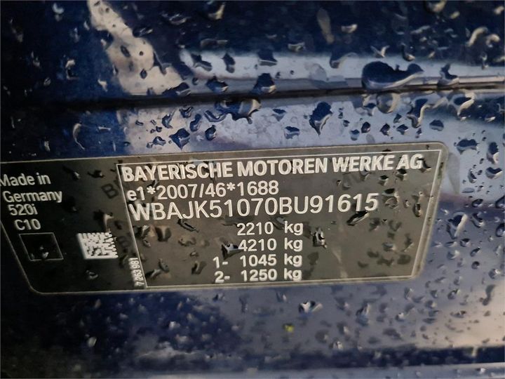WBAJK51070BU91615  - BMW 520  2019 IMG - 8