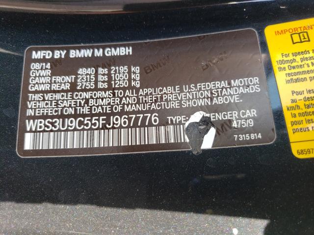 WBS3U9C55FJ967776  - BMW M4  2015 IMG - 9